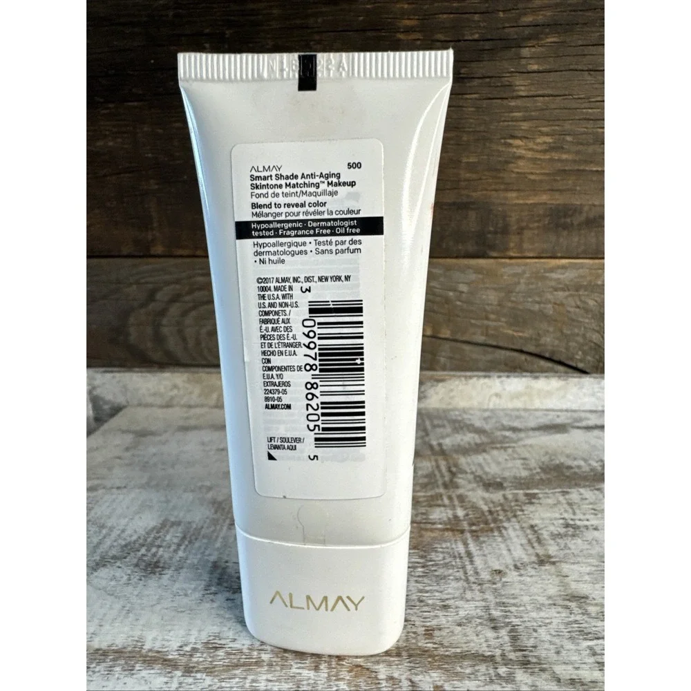 Almay Smart Shade Foundation 500 Fonce |‎ MSRP = $17